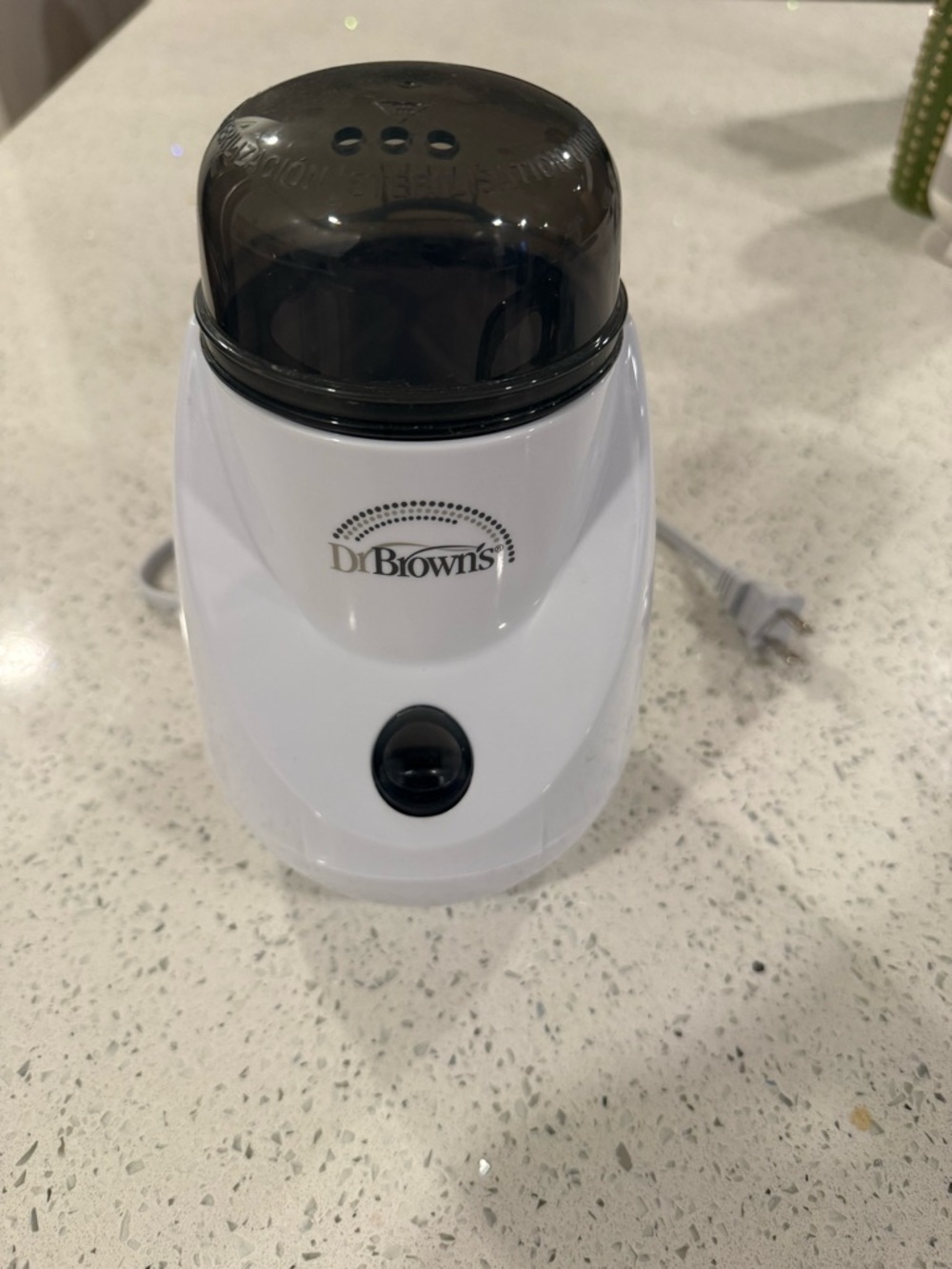 Dr. Brown's Electric Bottle Warmer - White with Smoke Lid